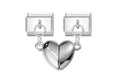 Split Heart Charm