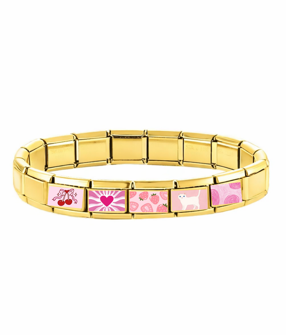 Pink Crush Bracelet — Ready-Made(5 charms)