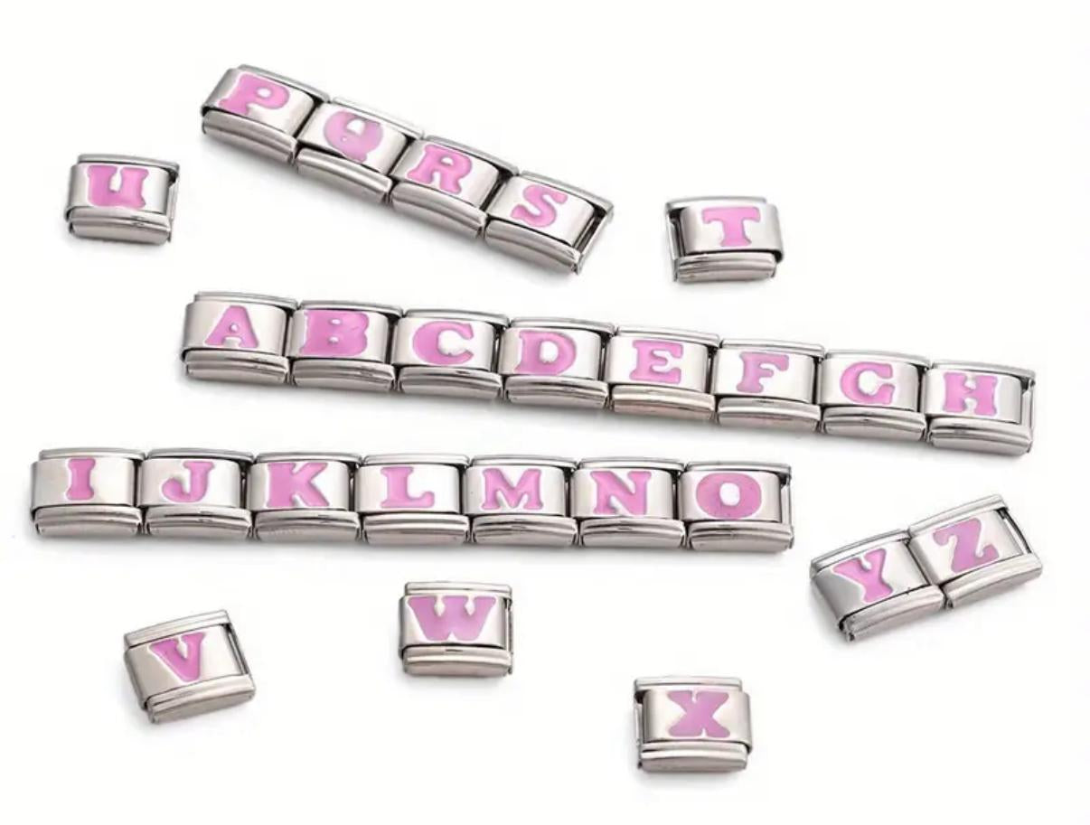 letter charm(pink)