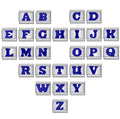letter charm(blue)