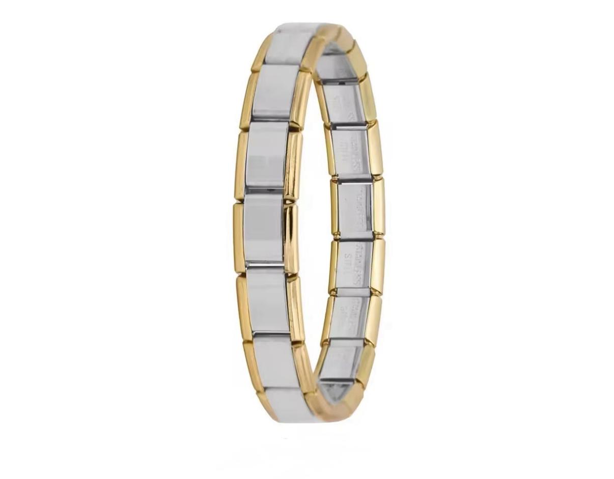 Gold Border Italian Bracelet