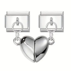 Split Heart Charm